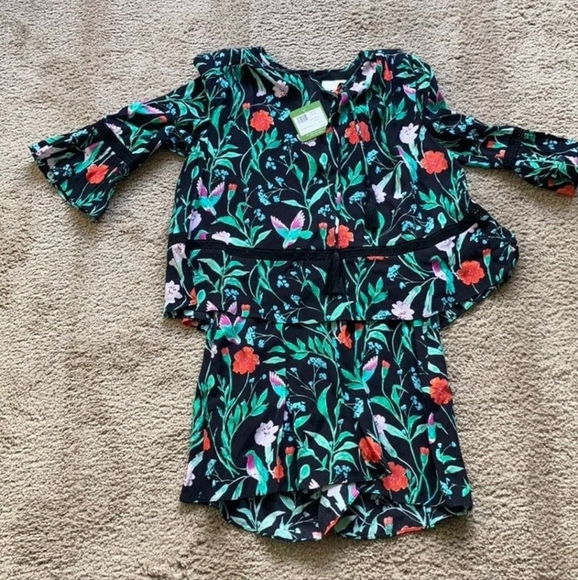 Kate Spade Jardin Crepe romper size 0 - Picture 11 of 12